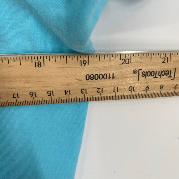 Lilly Pulitzer Polo Women’s Small Teal Vintage Coastal Embroidered Palm Tree - Picture 6 of 7